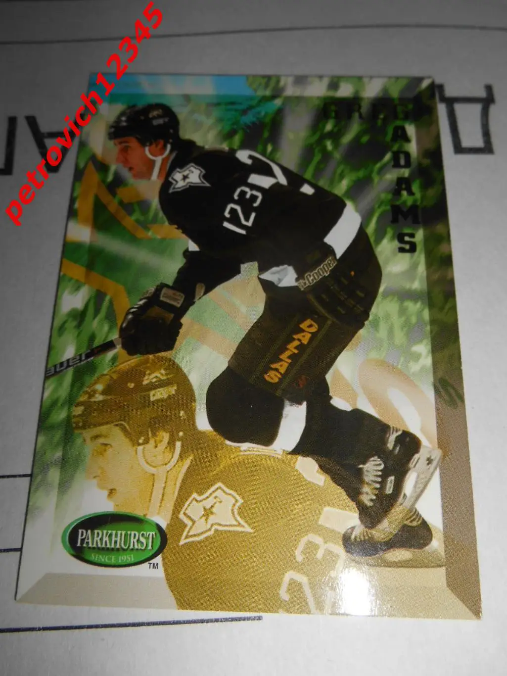 хоккей.карточка - 327 - Greg Adams - Dallas Stars