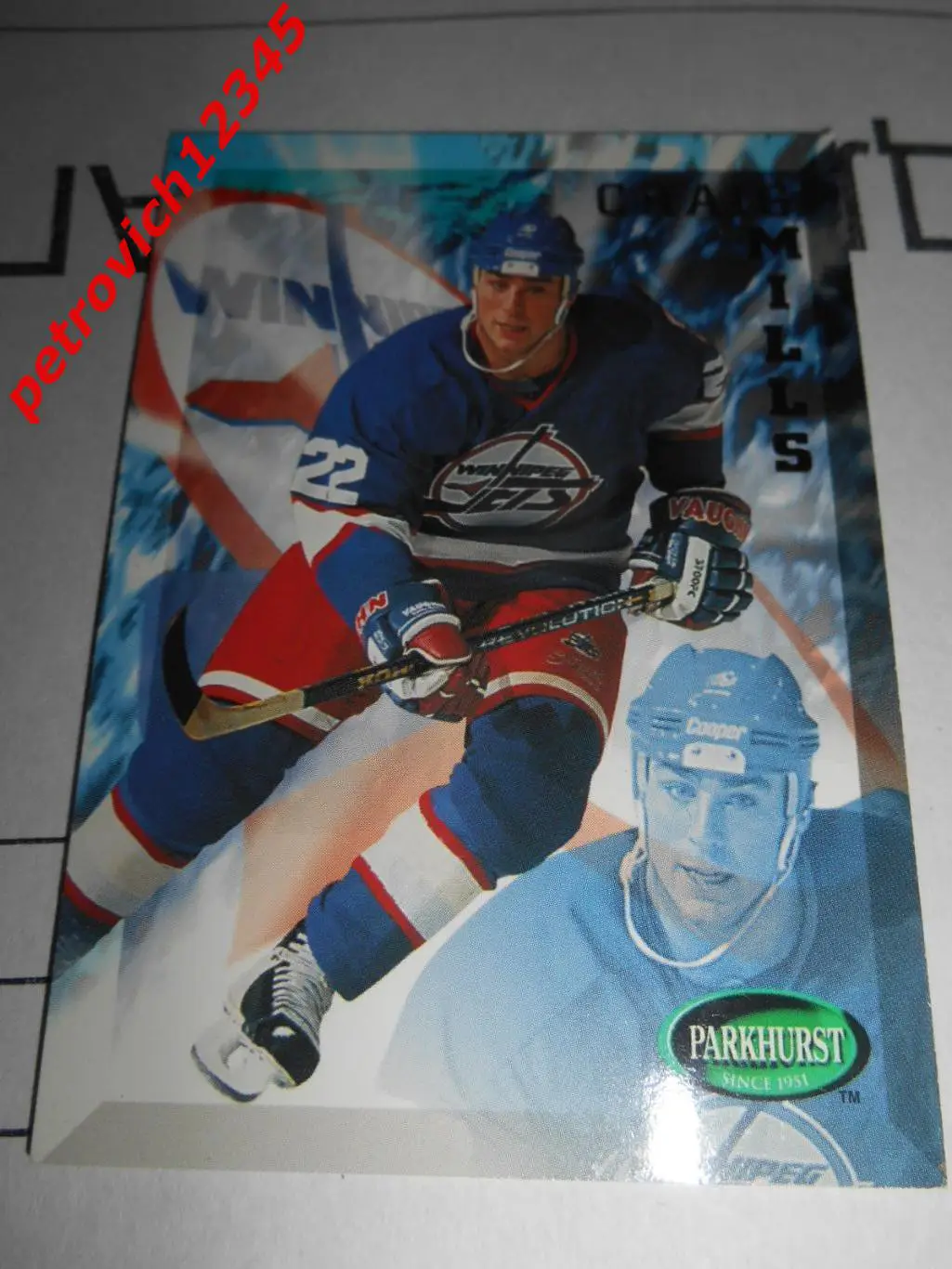 хоккей.карточка - 497 - Craig Mills RC - Winnipeg Jets