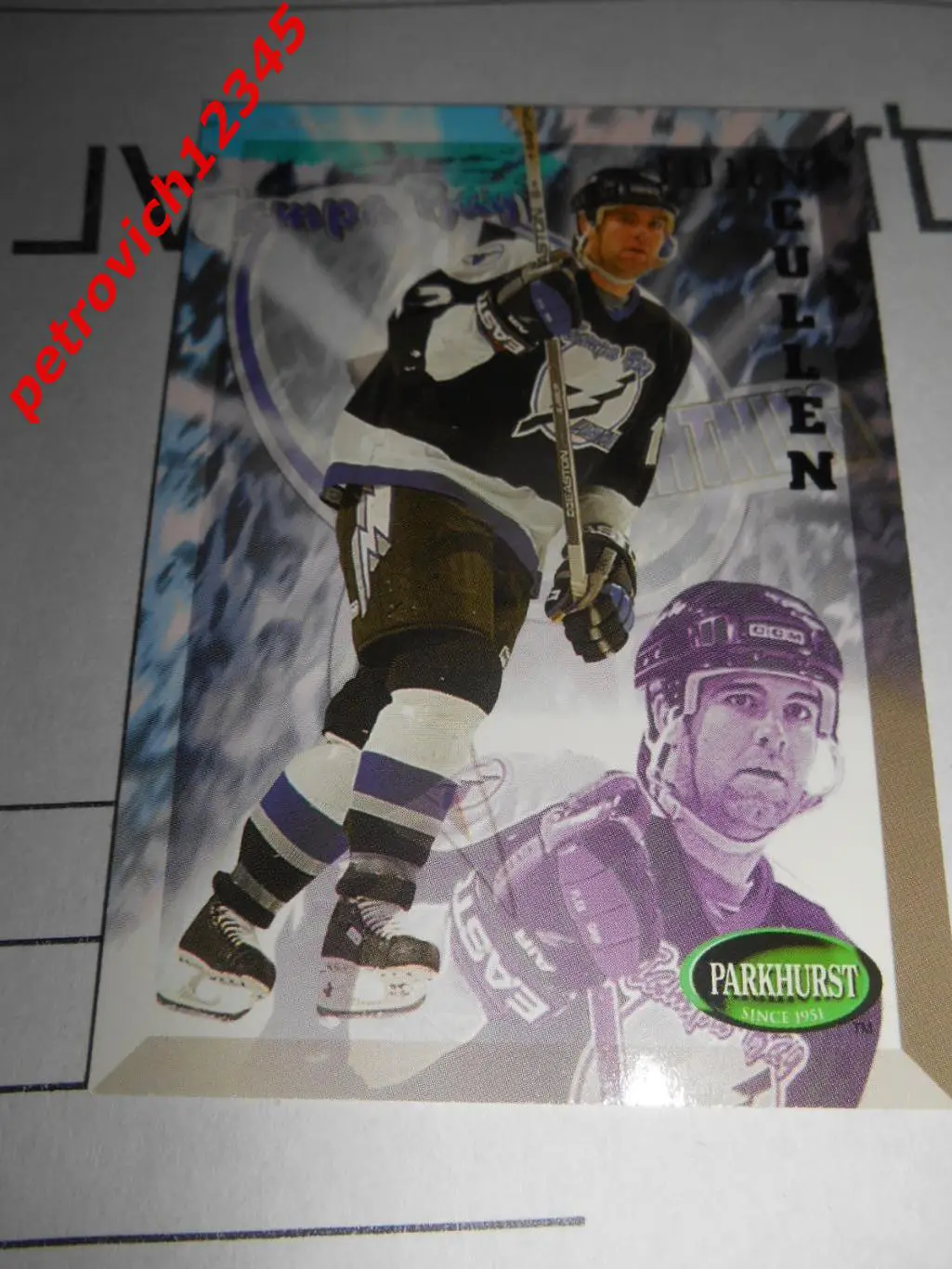 хоккей.карточка - 463 - John Cullen - Tampa Bay Lightning