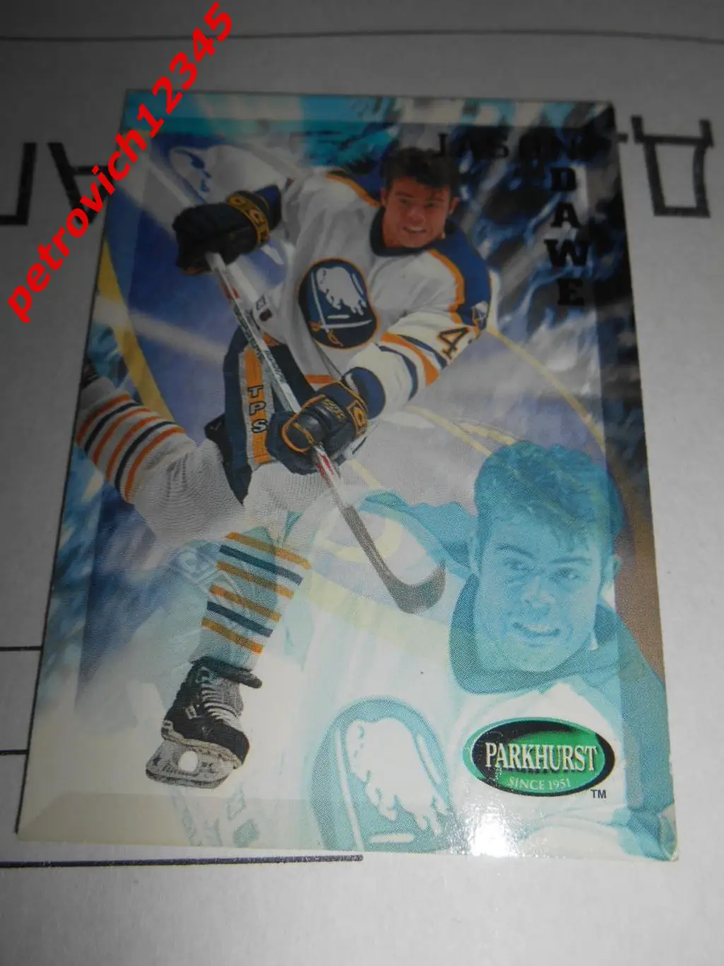 хоккей.карточка - 24 - Jason Dawe - Buffalo Sabres