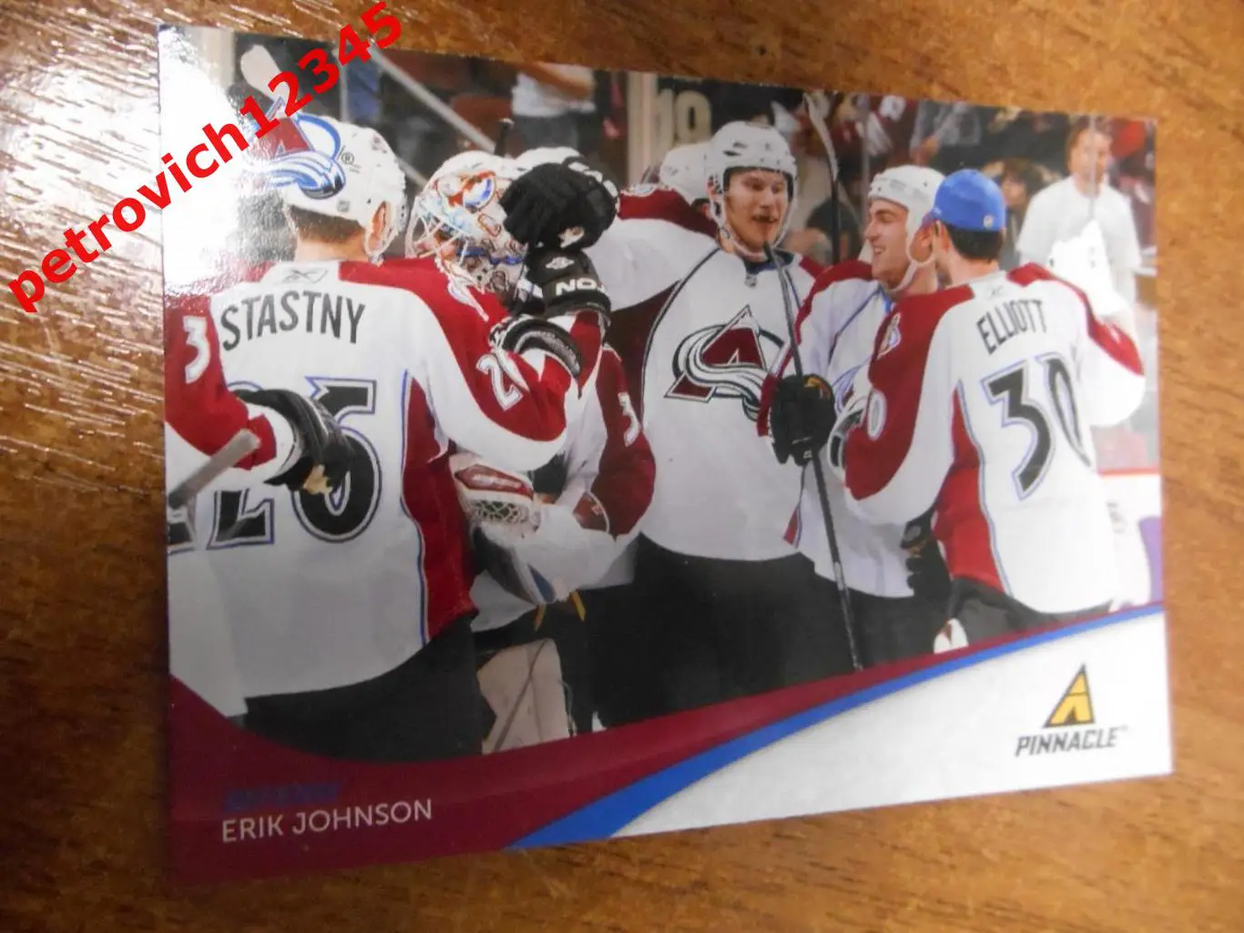 хоккей.карточка - 244 - Erik Johnson - Colorado Avalanche