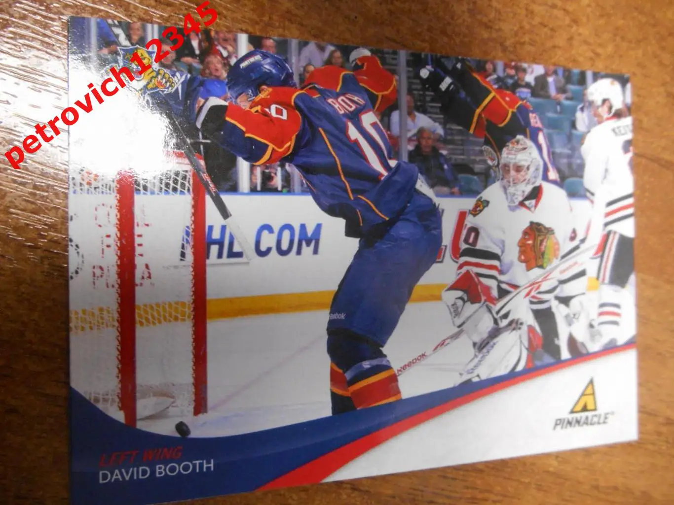 хоккей.карточка - 186 - David Booth - Florida Panthers.