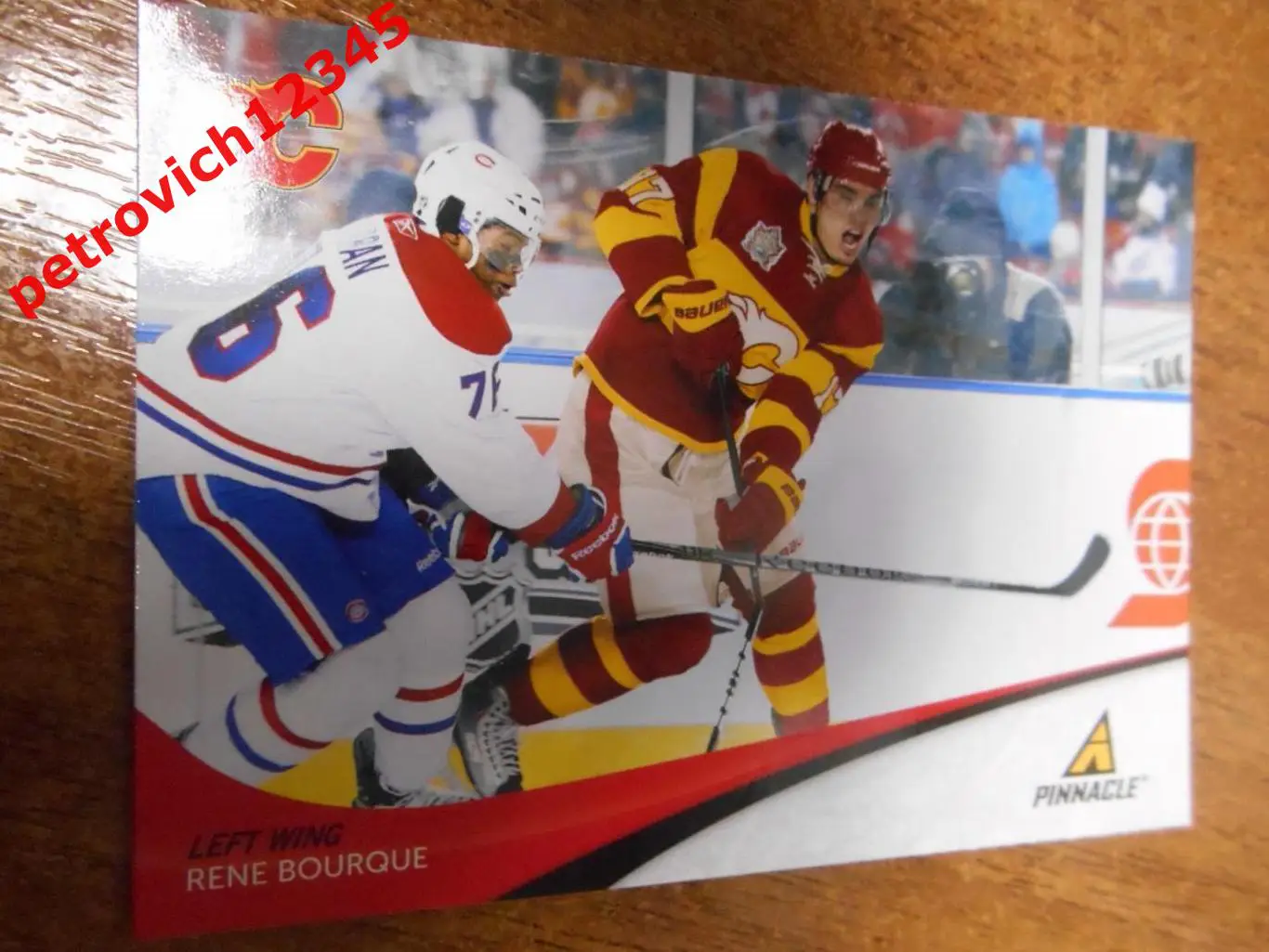 хоккей.карточка - 66 - Rene Bourque - Calgary Flames