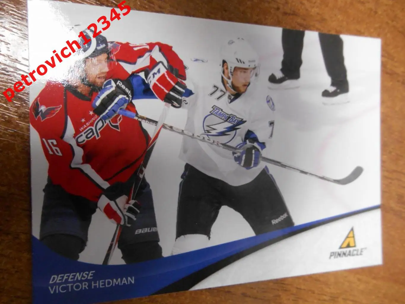 хоккей.карточка - 77 - Victor Hedman - Tampa Bay Lightning.