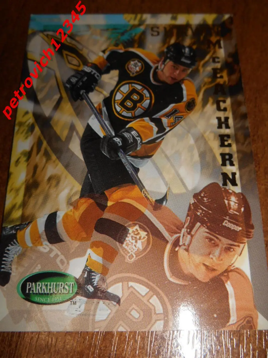 хоккей.карточка - 280 - Shawn McEachern - Boston Bruins