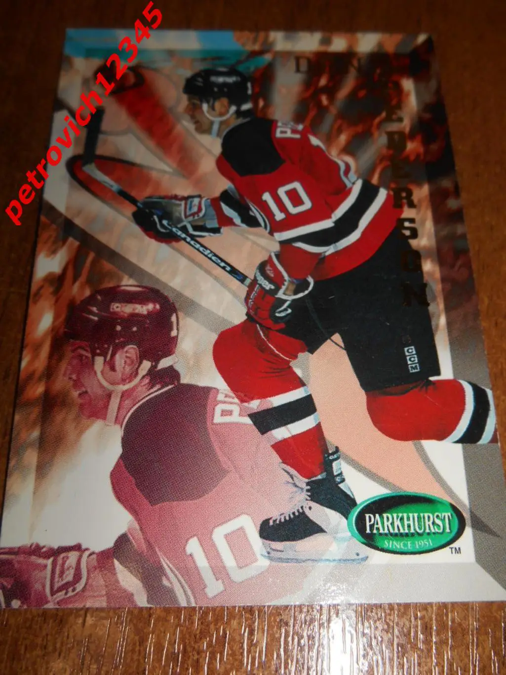 хоккей.карточка - 395 - Denis Pederson - New Jersey Devils