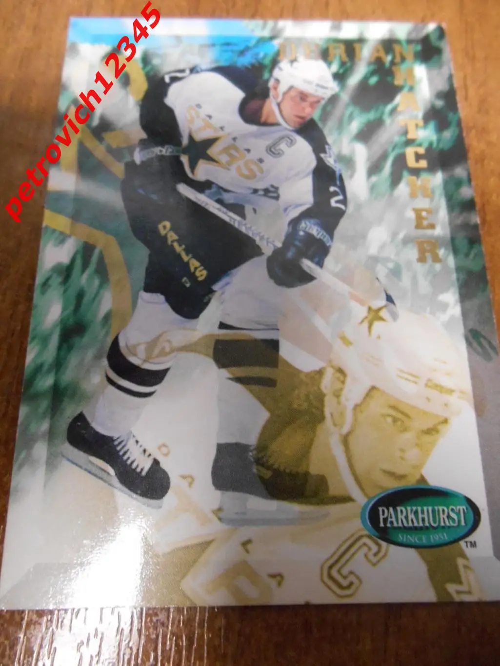 хоккей.карточка - 58 - Derian Hatcher - Dallas Stars