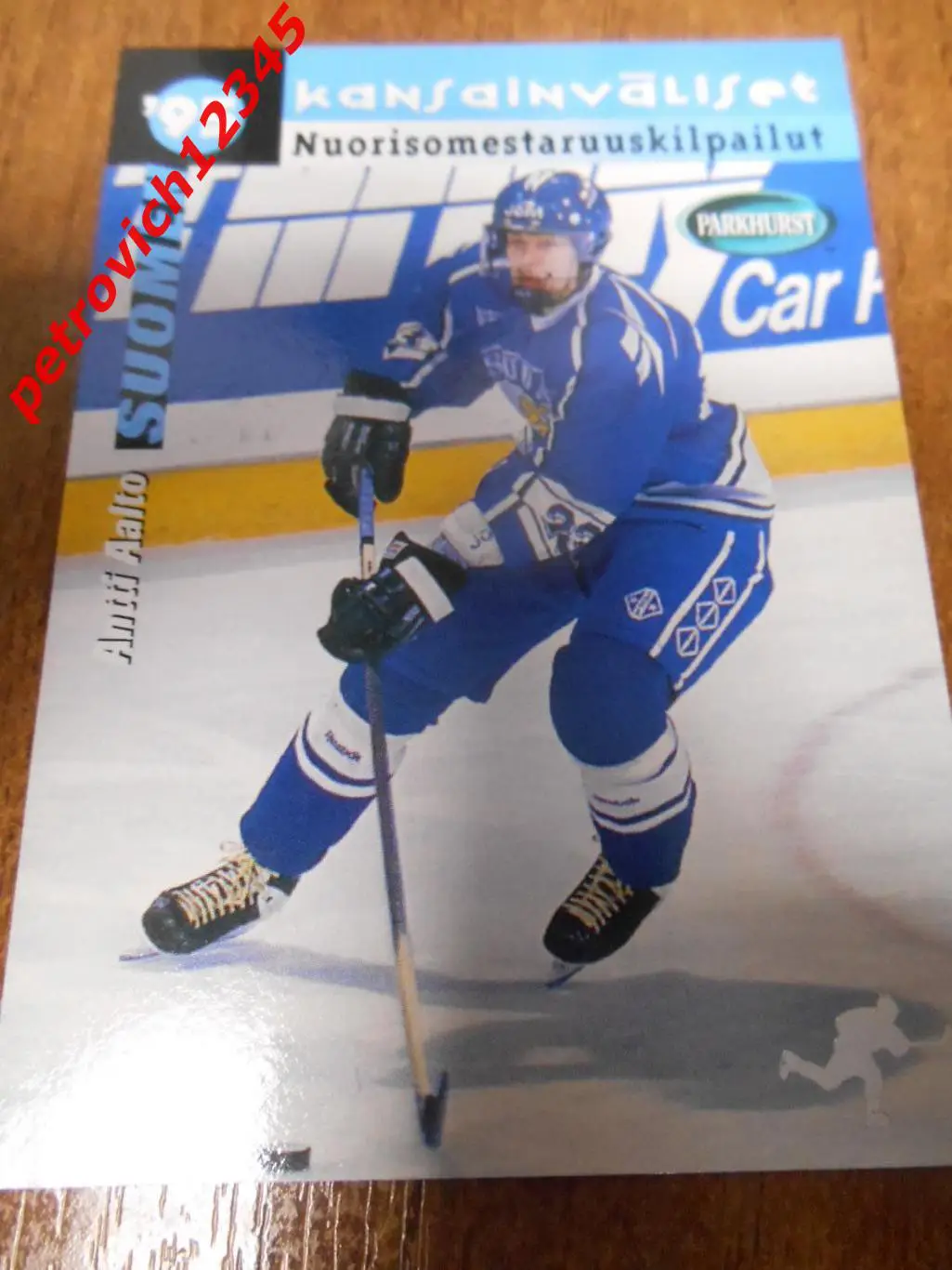 хоккей.карточка - SE227 - Antti Aalto WJC - Finland.