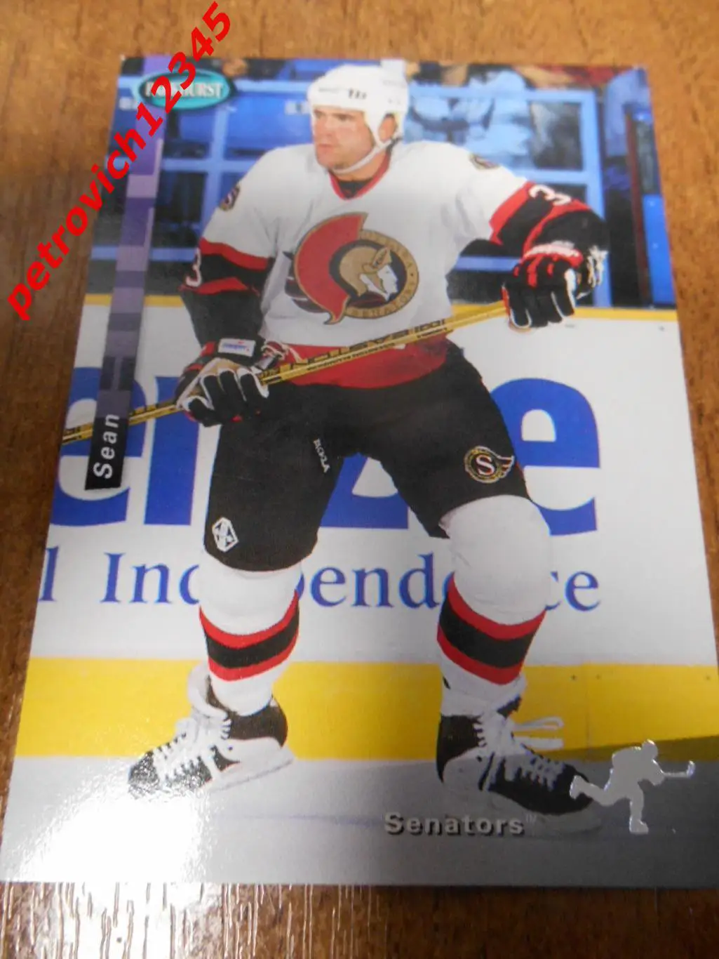 хоккей.карточка - SE124 - Sean Hill - Ottawa Senators