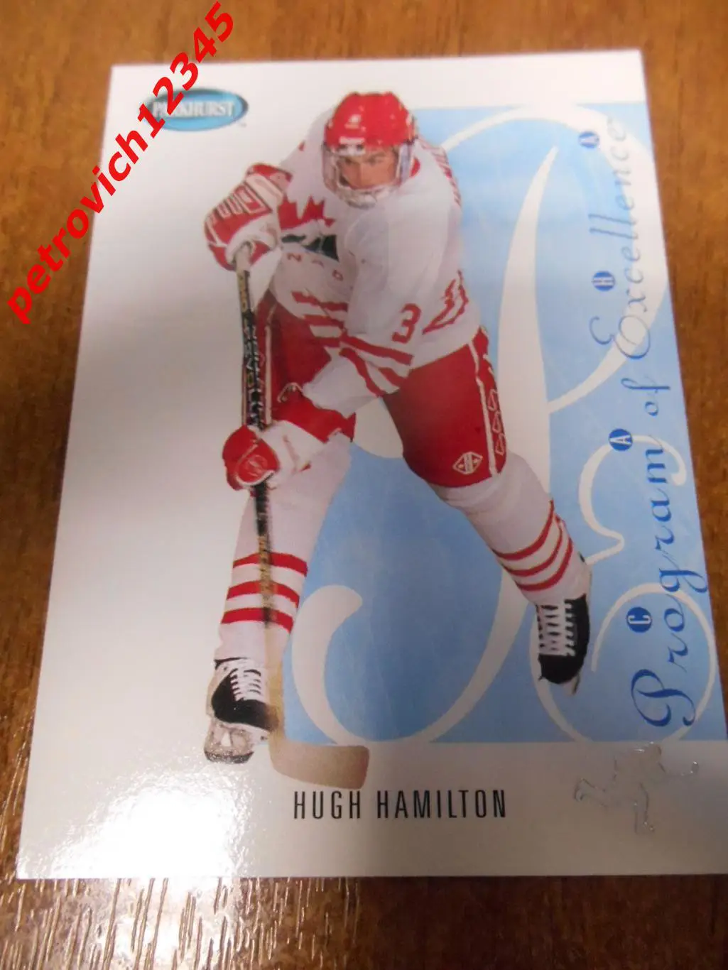 хоккей.карточка - SE253 - Hugh Hamilton POE - Canada