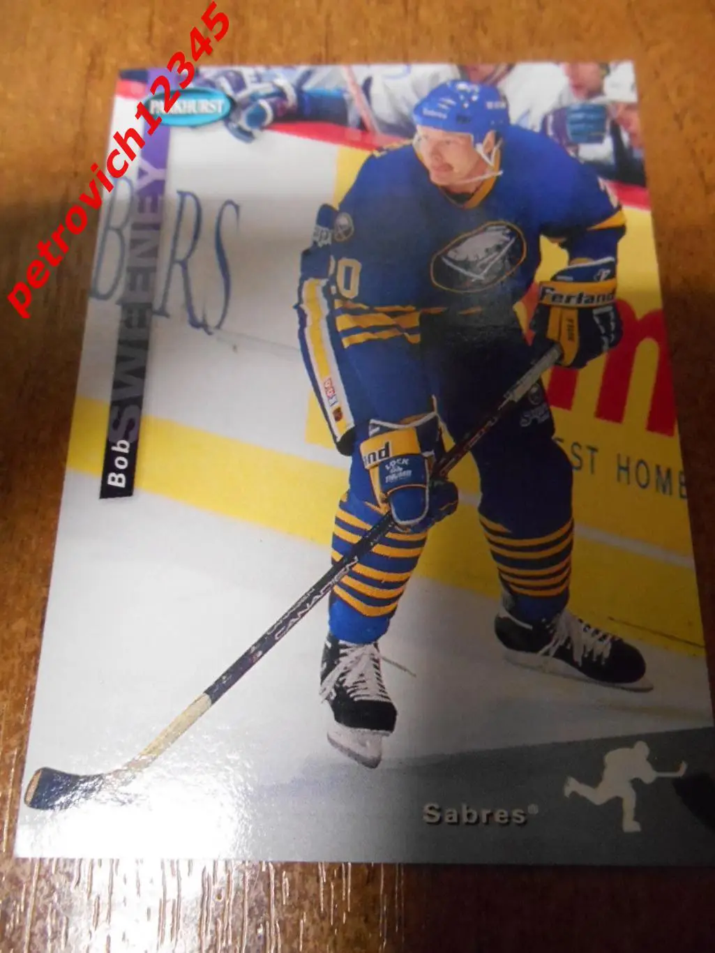 хоккей.карточка - SE17 - Bob Sweeney - Buffalo Sabres