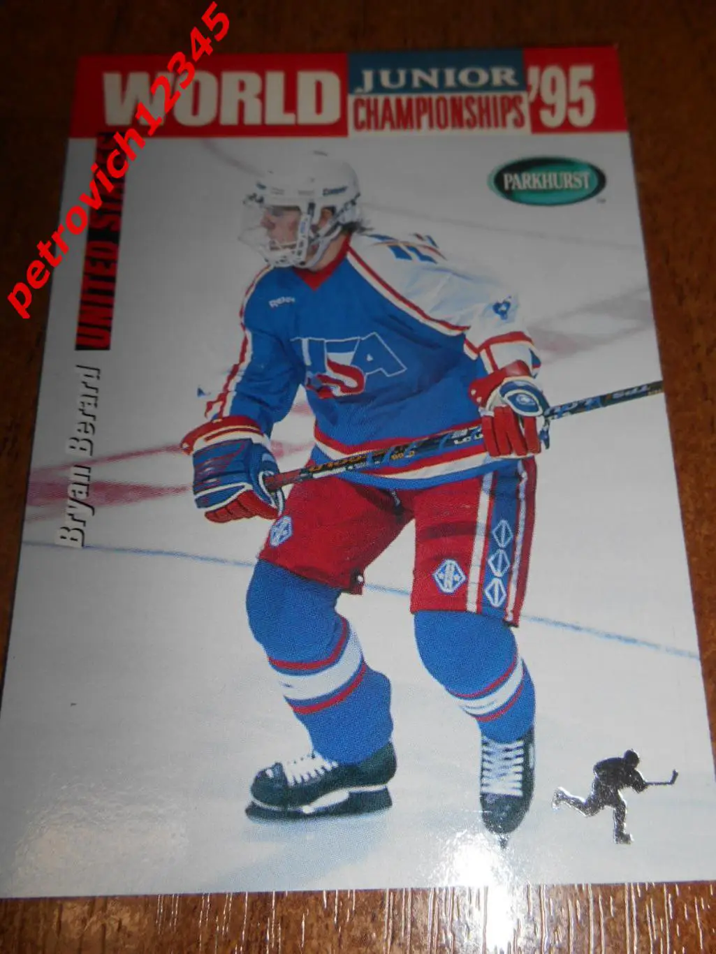 хоккей.карточка - SE250 - Bryan Berard WJC - USA