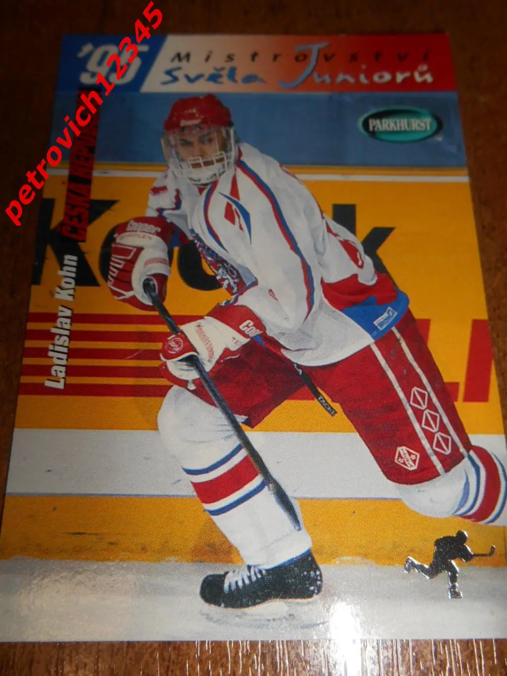 хоккей.карточка - SE211 - Ladislav Kohn WJC - Czech Republic