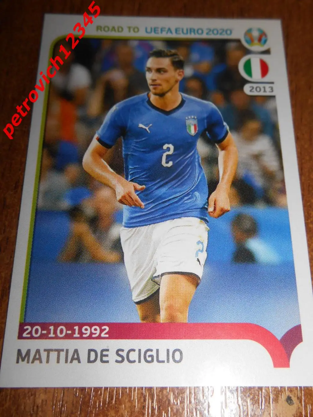 2019 Panini Road to UEFA Euro Sticke = 164 - Mattia De Sciglio - Italy