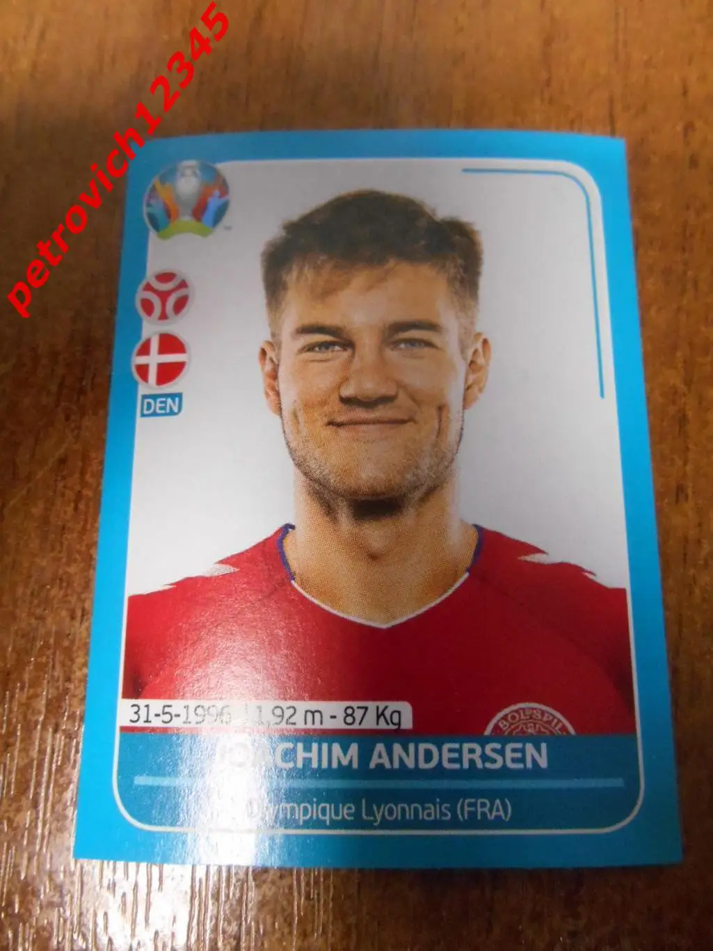2020 Panini UEFA Euro Preview = DEN10 - Joachim Andersen - Denmark
