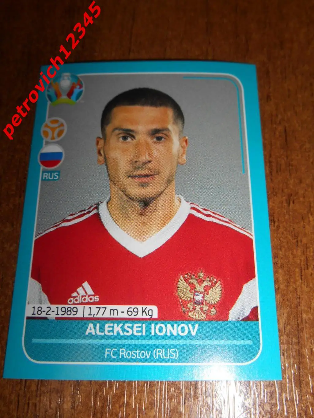 2020 Panini UEFA Euro Preview = RUS19 - Aleksei Ionov - Russia