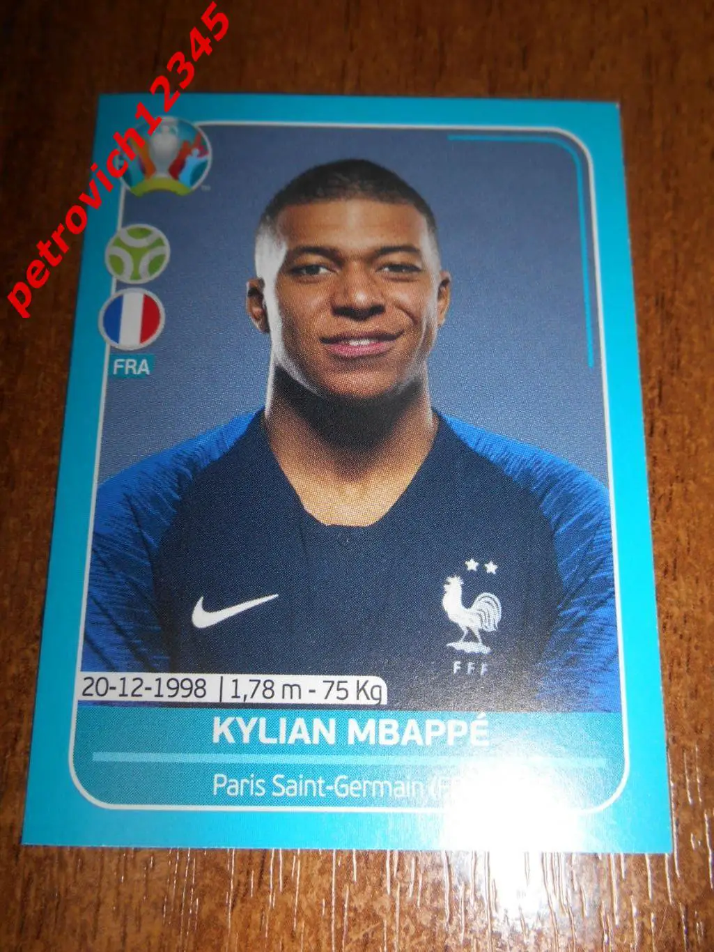 2020 Panini UEFA Euro Preview = FRA25 - Kylian Mbappe - France