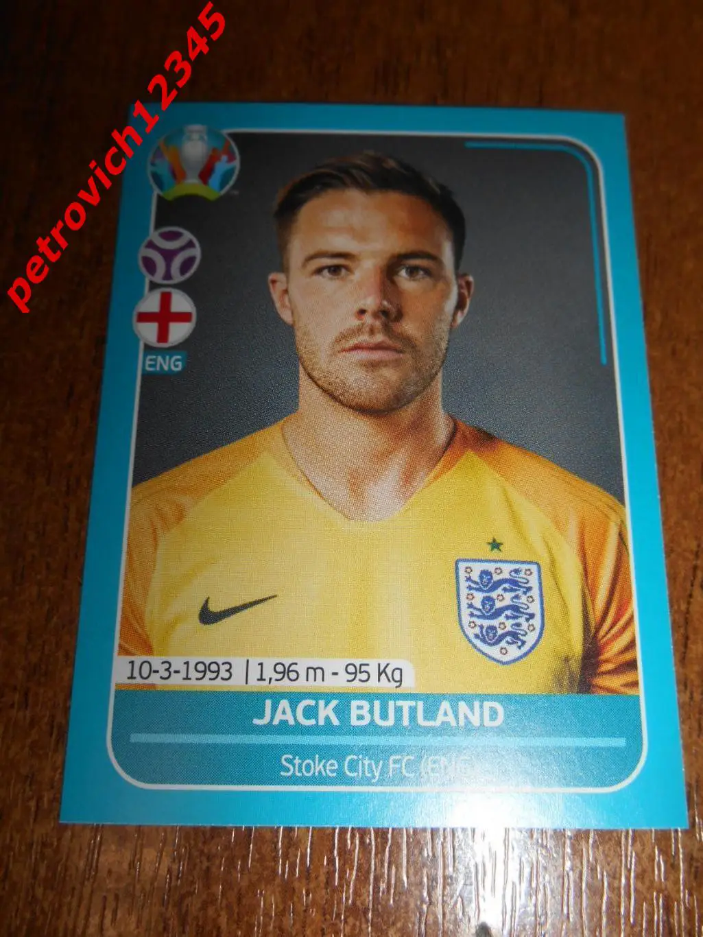 2020 Panini UEFA Euro Preview = ENG9 - Jack Butland - England