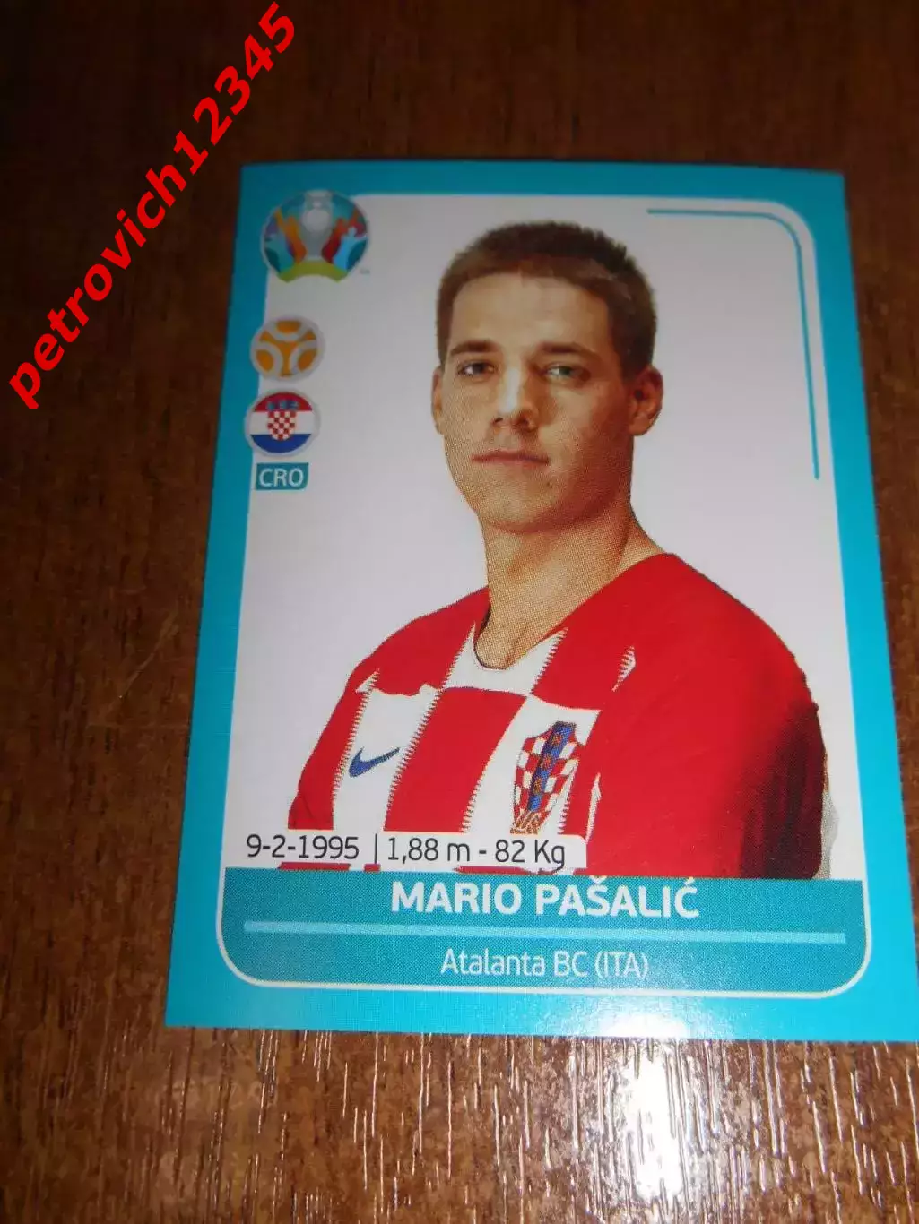 2020 Panini UEFA Euro Preview = CRO22 - Mario Pasalic - Croatia