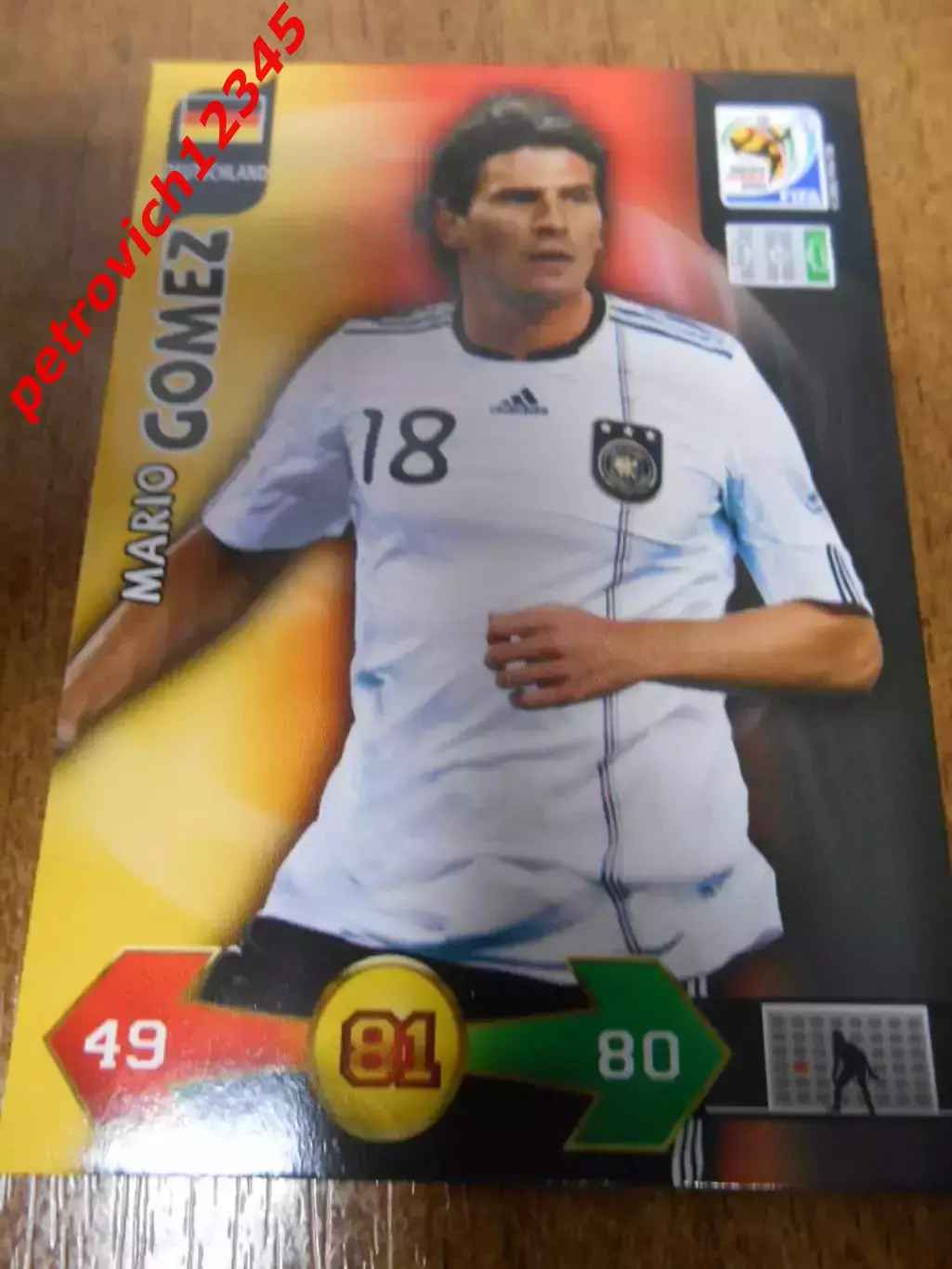 футбол.карточка = Mario Gomez - Germany