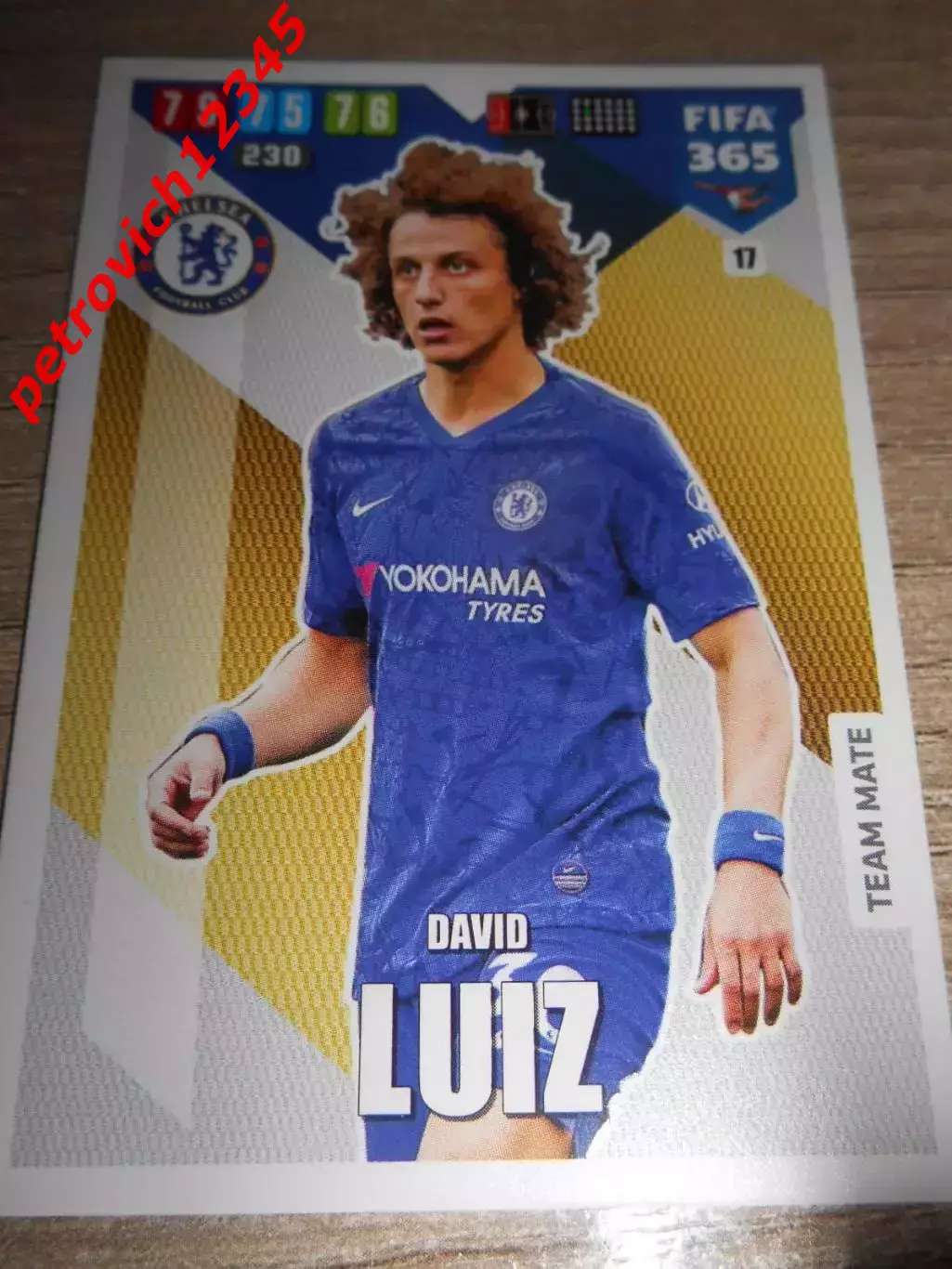 футбол.карточка = 17 - David Luiz - Chelsea FC
