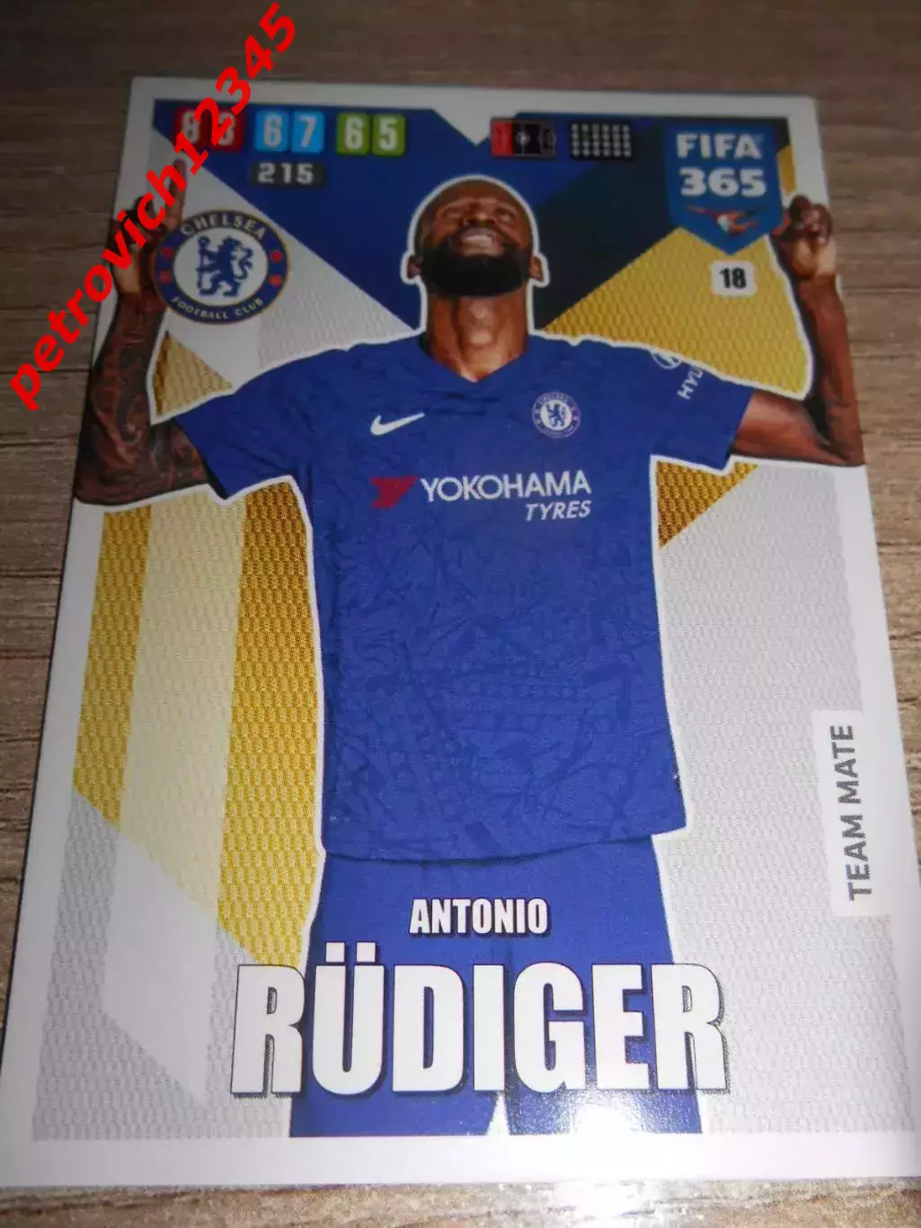 футбол.карточка = 18 - Antonio Rudiger - Chelsea FC