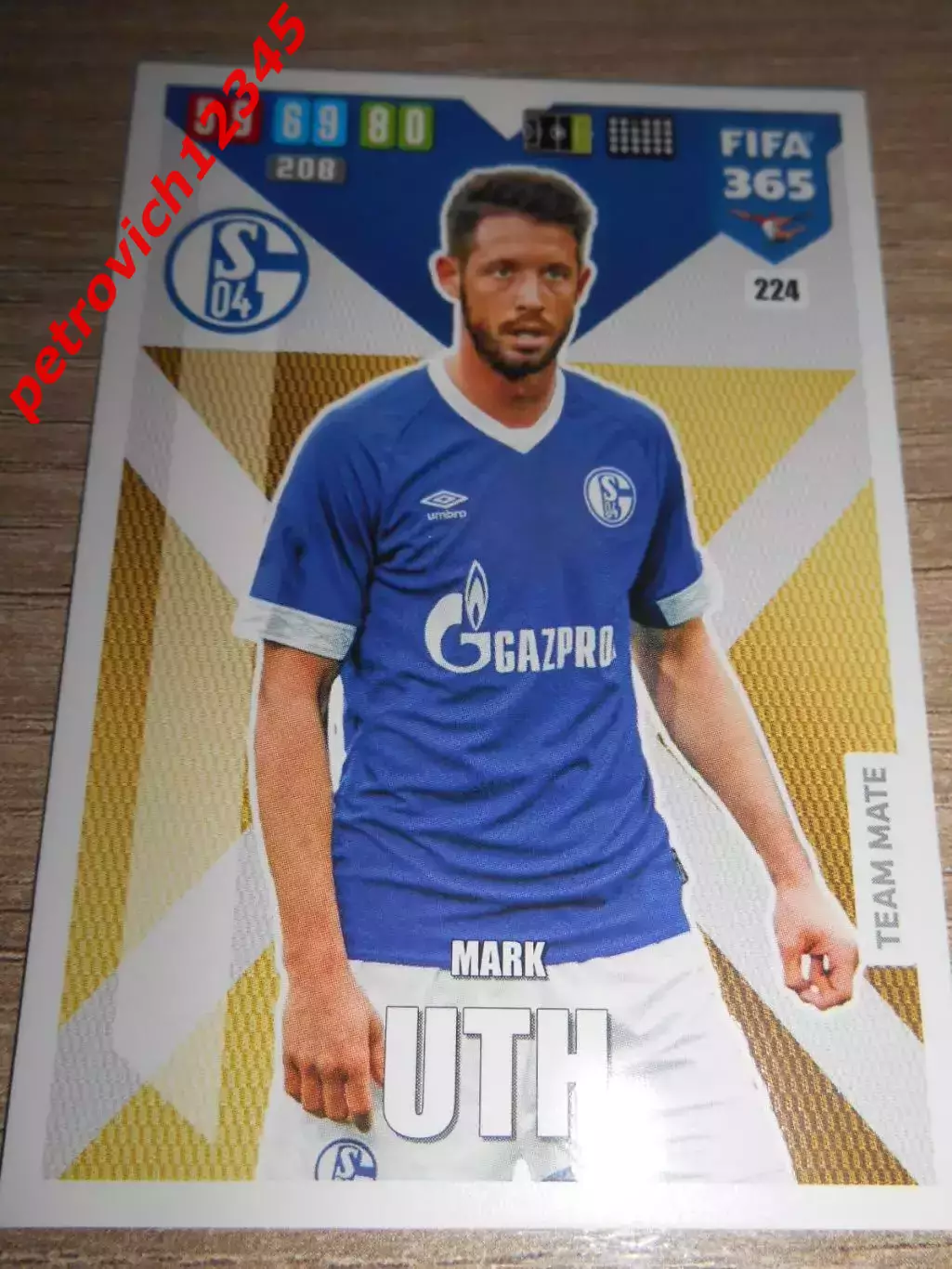 футбол.карточка = 224 - Mark Uth - FC Schalke 04