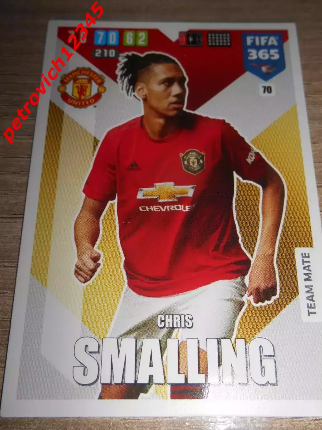 футбол.карточка = 70 - Chris Smalling - Manchester United