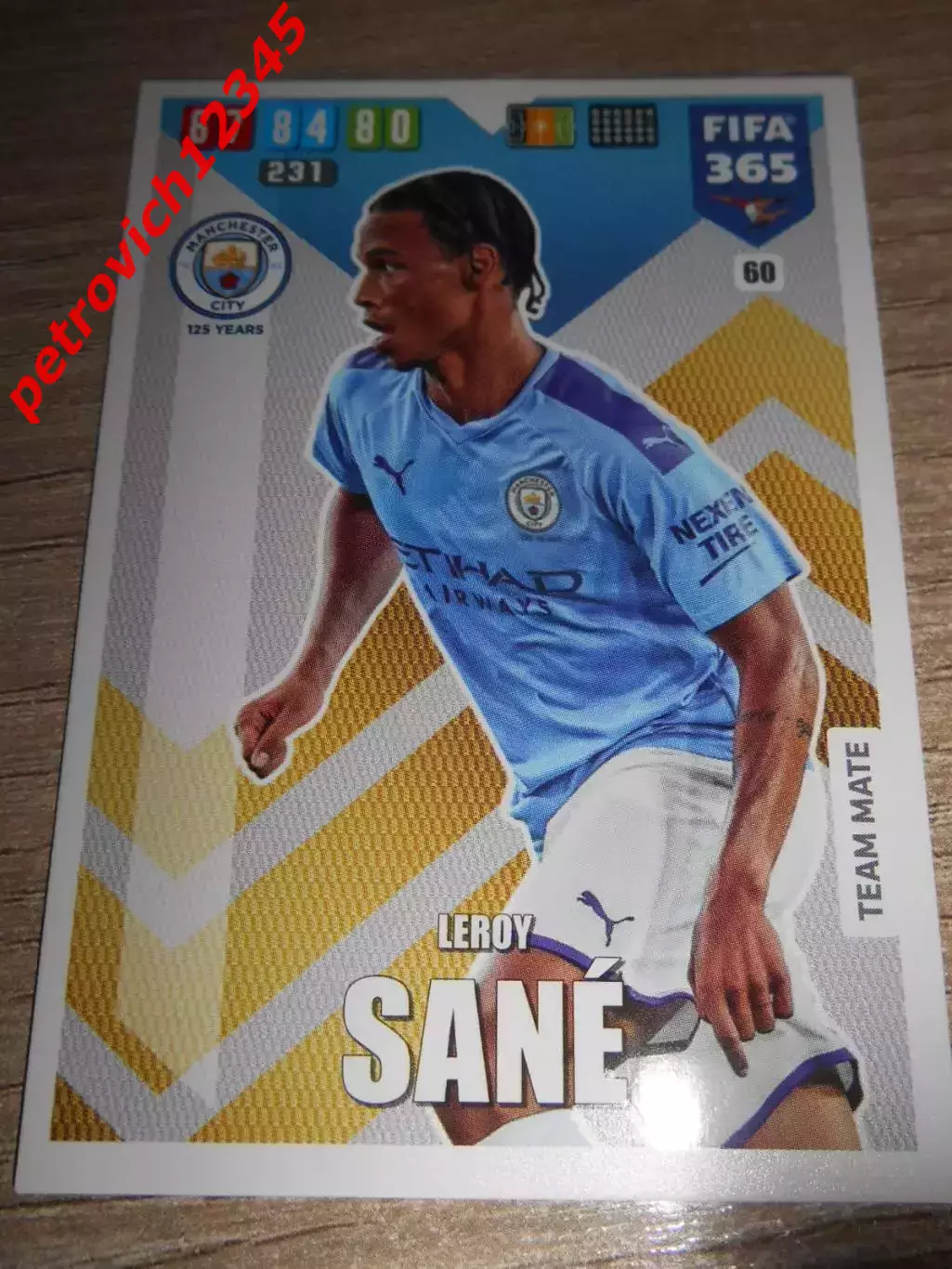 футбол.карточка = 60 - Leroy Sane - Manchester City