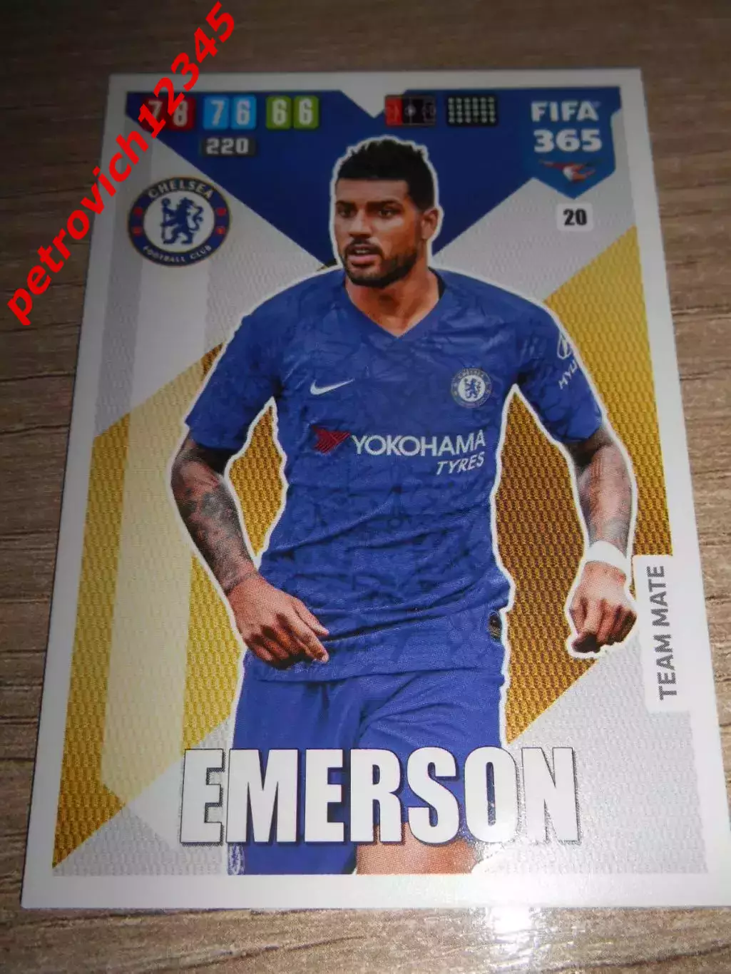 футбол.карточка = 20 - Emerson - Chelsea FC