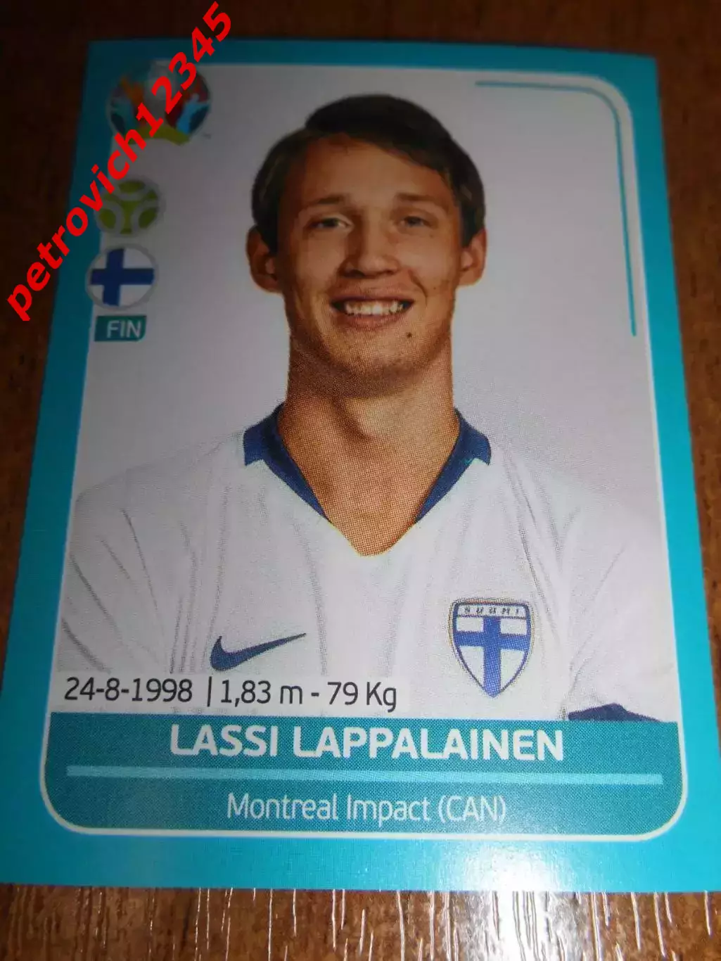 2020 Panini UEFA Euro Preview = FIN27 - Lassi Lappalainen - Finland
