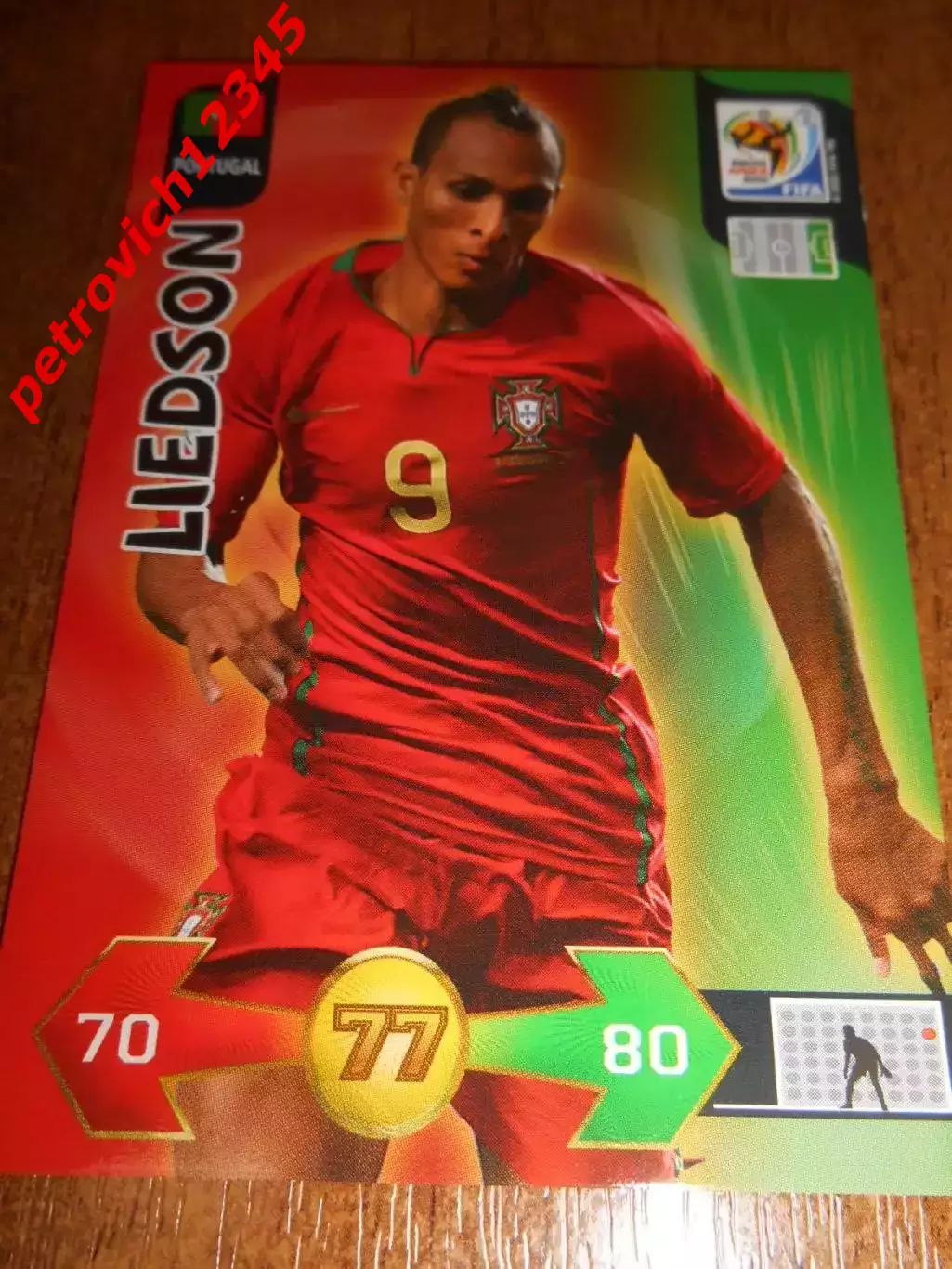 футбол. карточка = Liedson - Portugal