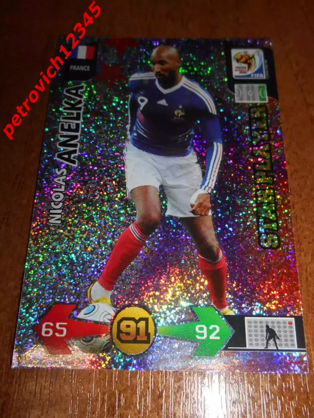 футбол. карточка = Nicolas Anelka - France