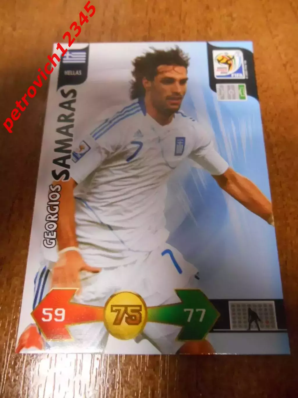 футбол. карточка = Georgios Samaras - Greece