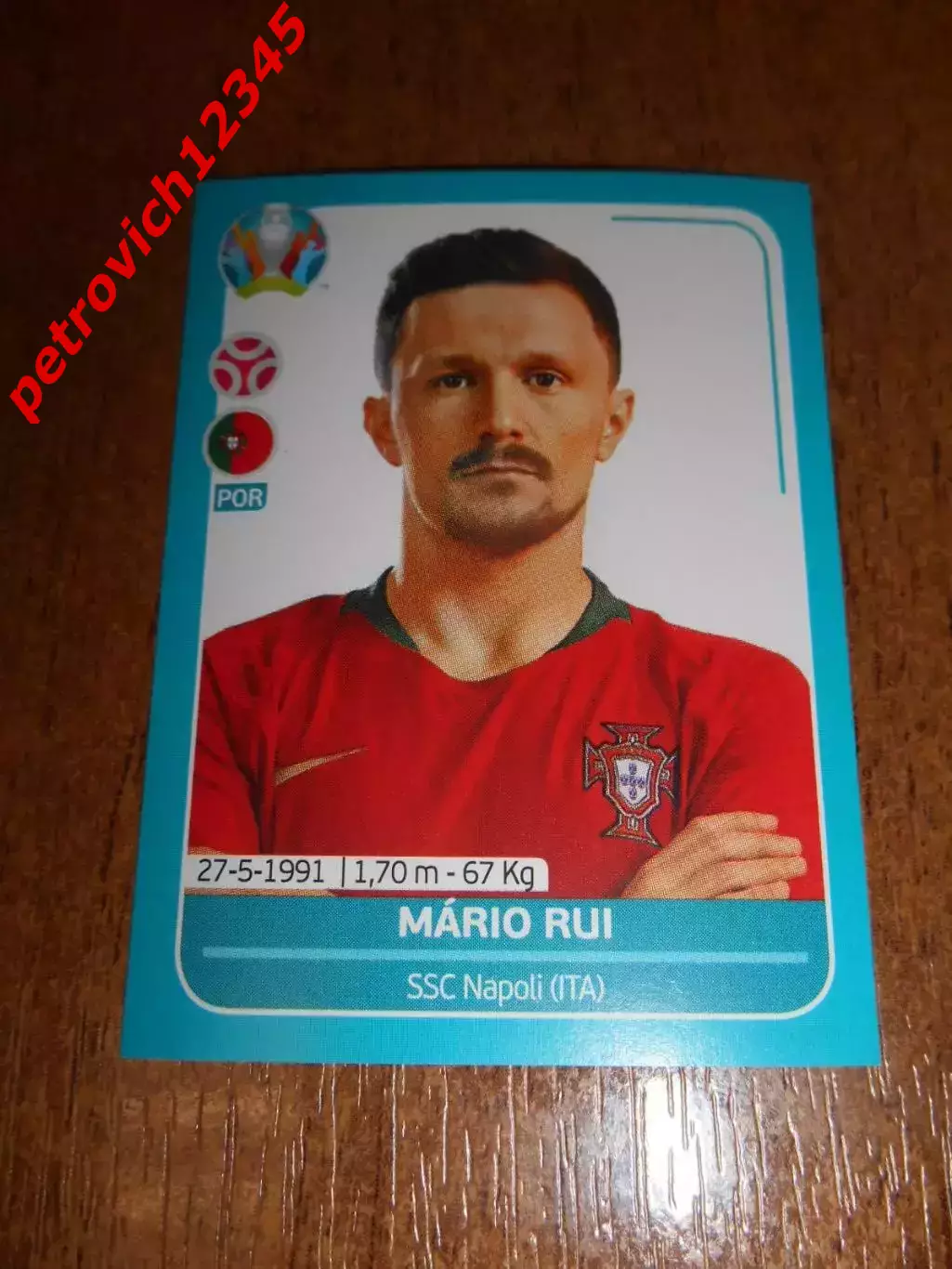 2020 Panini UEFA Euro Preview = POR11 - Mario Rui - Portugal