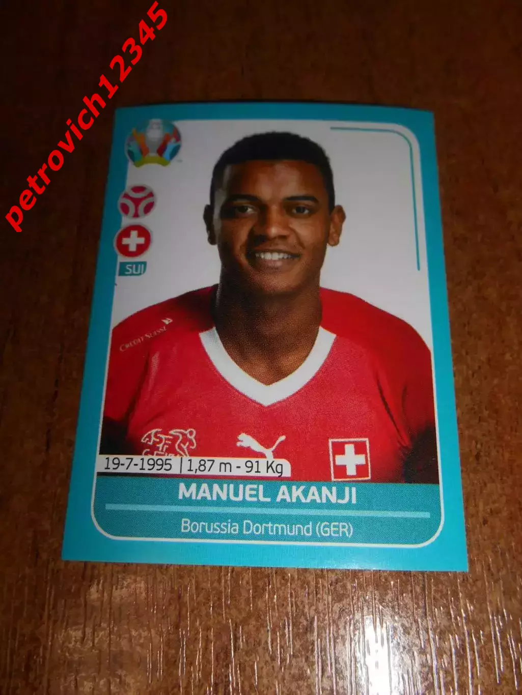 2020 Panini UEFA Euro Preview = SUI15 - Manuel Akanji - Switzerland