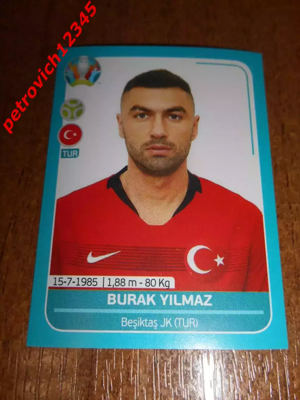 2020 Panini UEFA Euro Preview = TUR27 - Burak Y?lmaz - Turkey