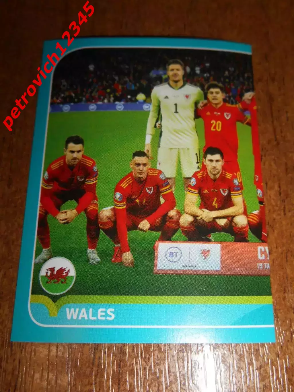 2020 Panini UEFA Euro Preview = WAL2 - Wales PUZ