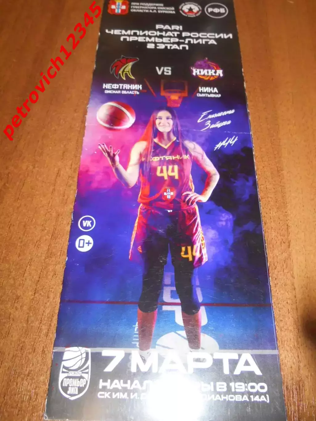 Нефтяник Омск - Ника Сыктывкар - 07 марта 2023г