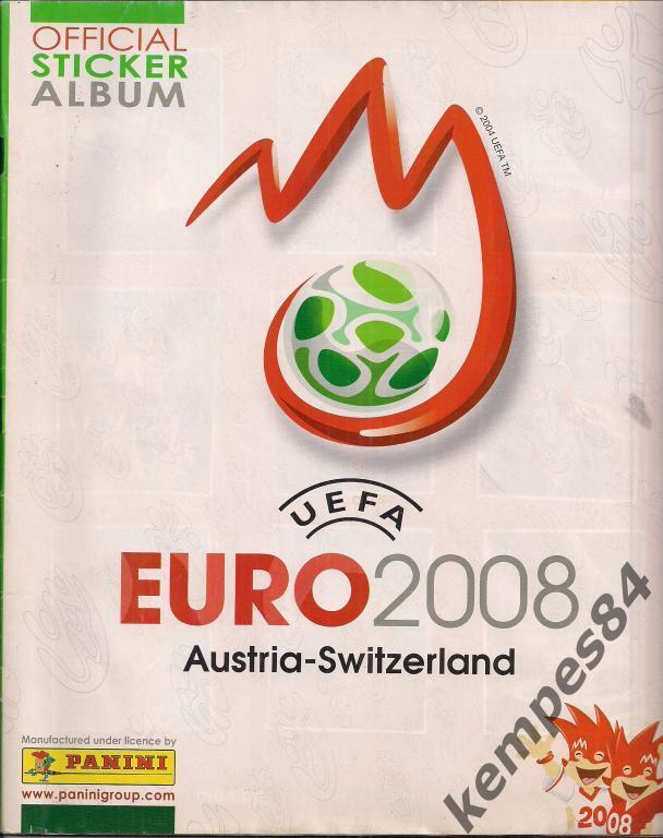 EURO - 2008, официальный альбом стикеров