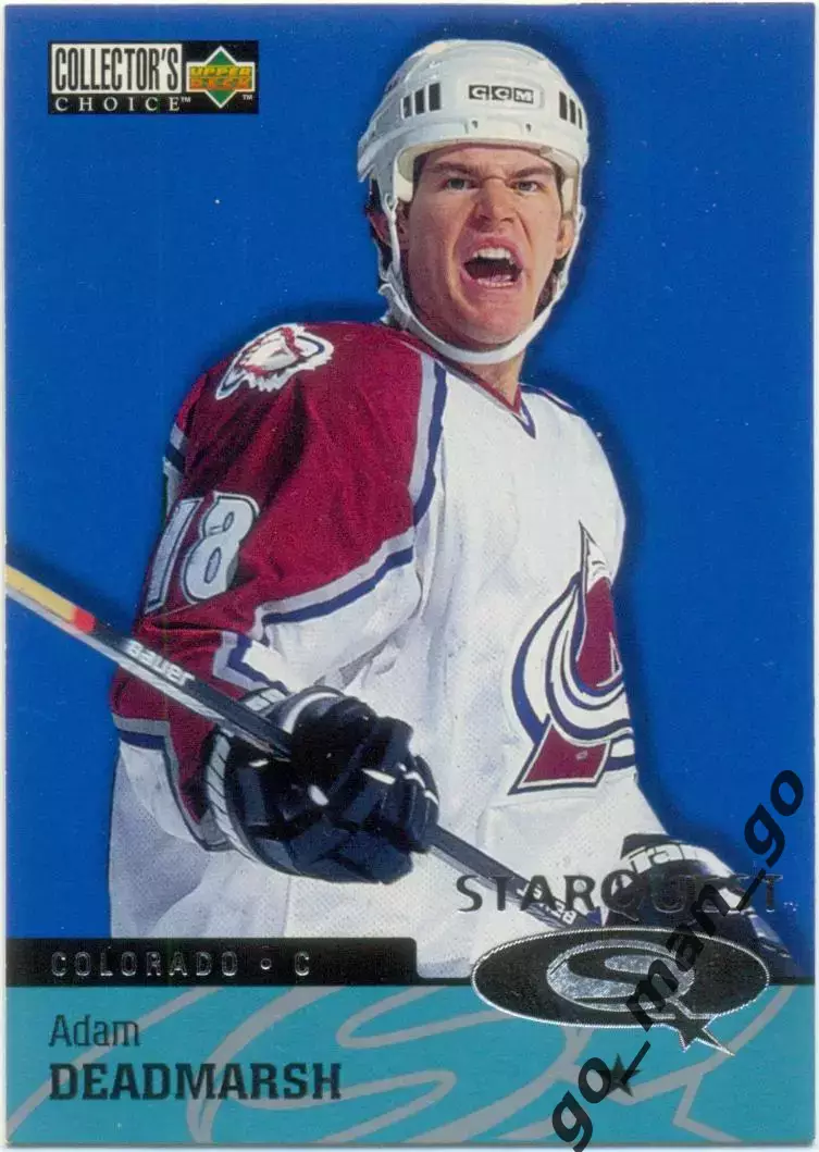 Adam Deadmarsh Colorado Avalanche. Upper Deck Collector's Choice 1997-1998, SQ45