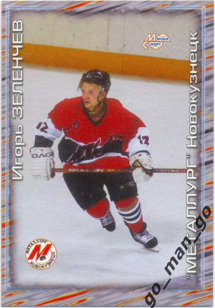 Игорь Зеленчев (Металлург Новокузнецк) Мировой спорт Российский хоккей 2000-2001