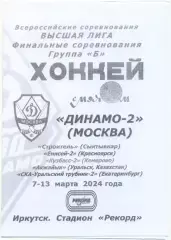 ДИНАМО-2, Сыктывкар, ЕНИСЕЙ-2, КУЗБАСС-2, АКЖАЙЫК, СКА-УРАЛЬСКИЙ ТРУБНИК-2 2024.