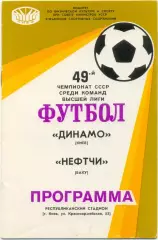 ДИНАМО Киев – НЕФТЧИ Баку 24.03.1986.