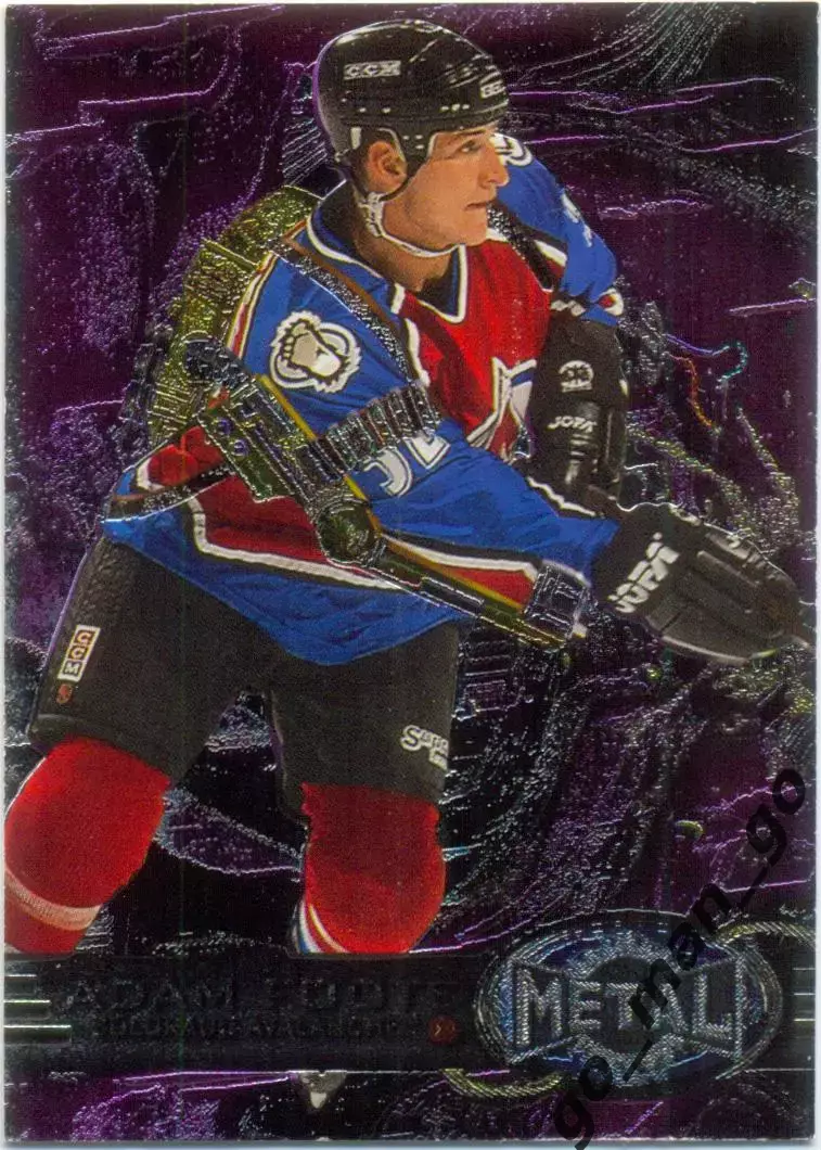 Adam Foote (Colorado Avalanche). Fleer Metal Universe NHL 1996-1997, № 31.