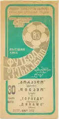ТОРПЕДО Кутаиси – ДИНАМО Киев 30.03.1983.