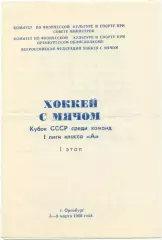 Оренбург МАЯК Краснотурьинск КИРОВЕЦ Уфа Уральск Новоалтайск Юрюзань 1986 кубок.