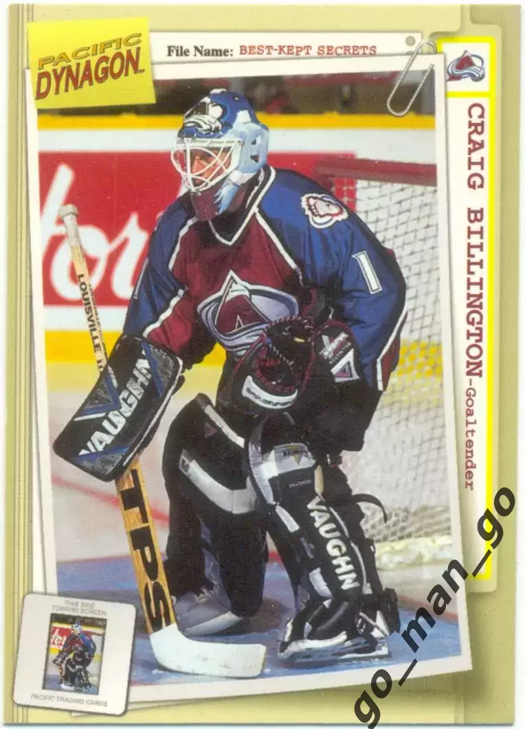 Craig Billington Colorado Avalanche. Pacific Dynagon Best Kept Secrets 1997-1998