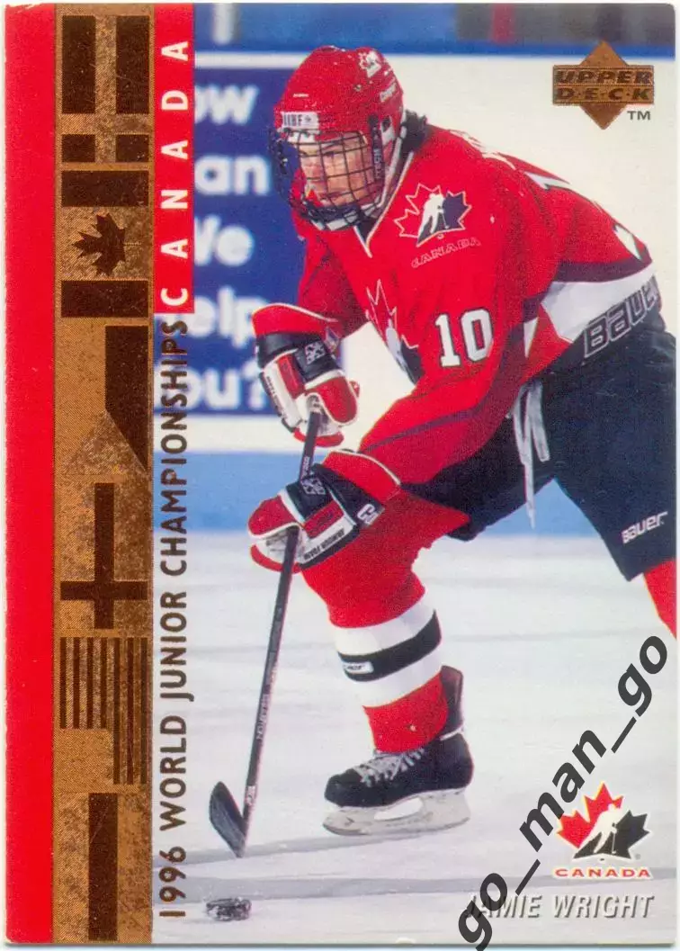 Jamie Wright (Canada). Upper Deck 1995-1996, World Junior Championships, №535.
