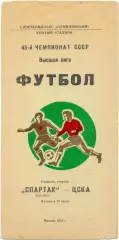 СПАРТАК Москва – ЦСКА Москва 06.04.1982.